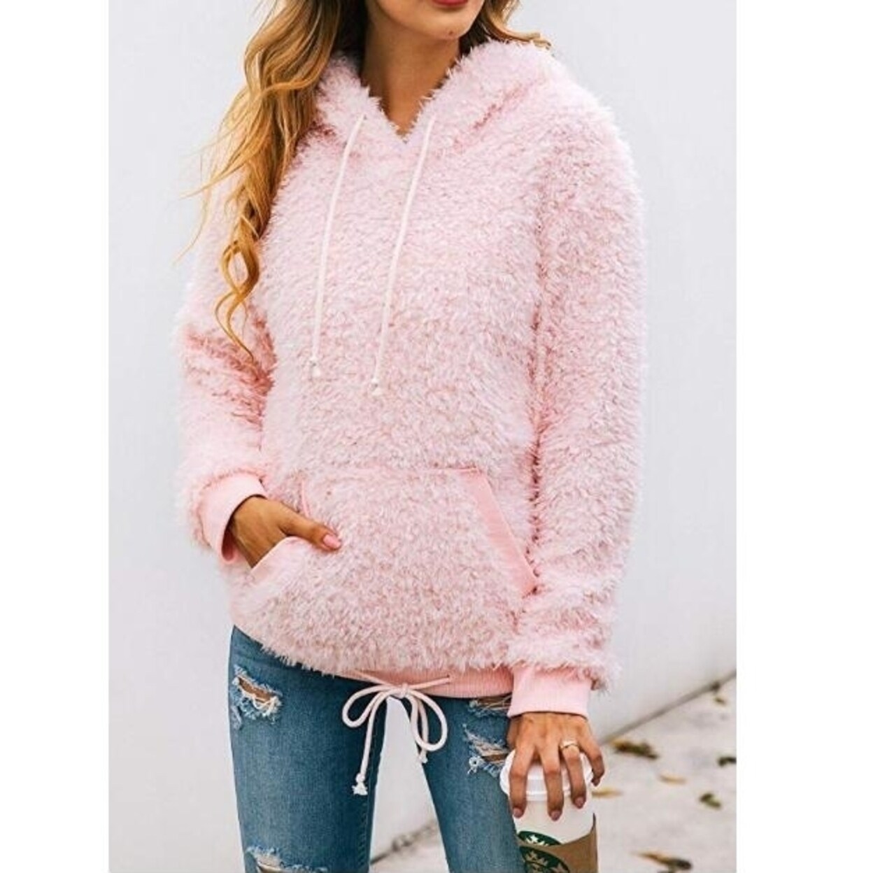 fuzzy wool sweatshirt