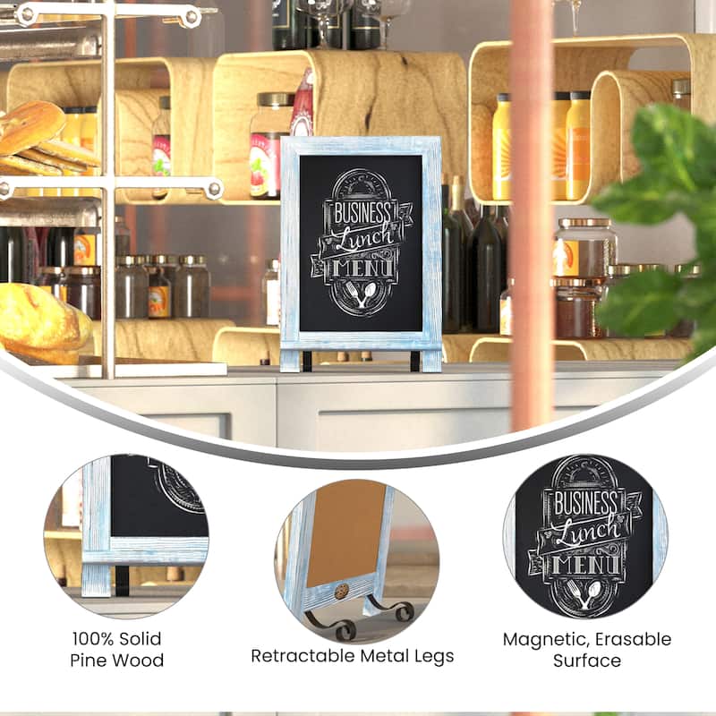 10 Pack Tabletop or Wall Mount Magnetic Chalkboards