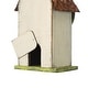preview thumbnail 28 of 36, Glitzhome 10"H Multicolor Cute Distressed Solid Wood Birdhouse with 3D Flowers