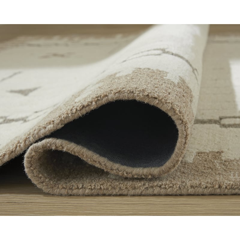 Signature Design by Ashley Dot Beige/White Area Rug