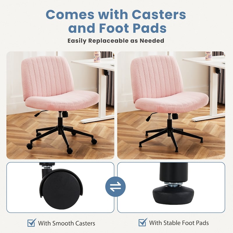 Criss Cross Home Office Desk Chair with Wheels