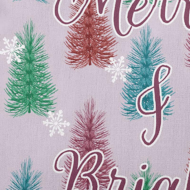 Merry and Bright Christmas Indoor/Outdoor Throw Pillow