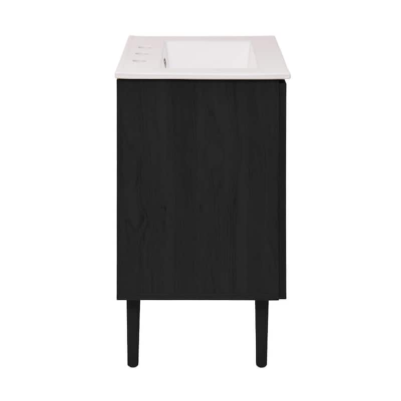 Swiss Madison SM-BV6201-3W Bron 24" Free Standing Single Basin Vanity