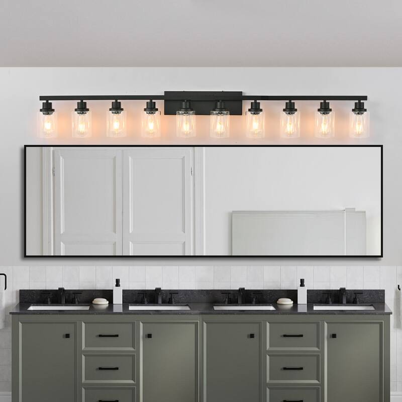 10-Light Vanity Lights for Mirror, 52 inch Modern Bathroom Wall Lighting for Bedroom, Living Room
