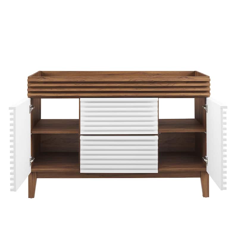 Render 48" Single Sink Compatible (Not Included) Bathroom Vanity Cabinet