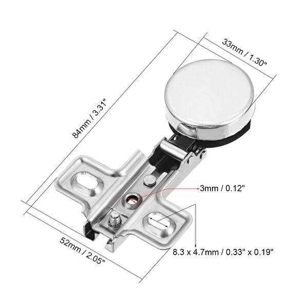Shop Dia 33mm Hole Concealed Hinge For Cabinet Glass Door Full
