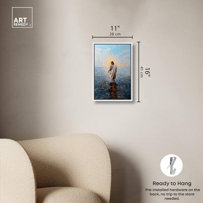 Water Walker Mosaic I Canvas by Art Remedy