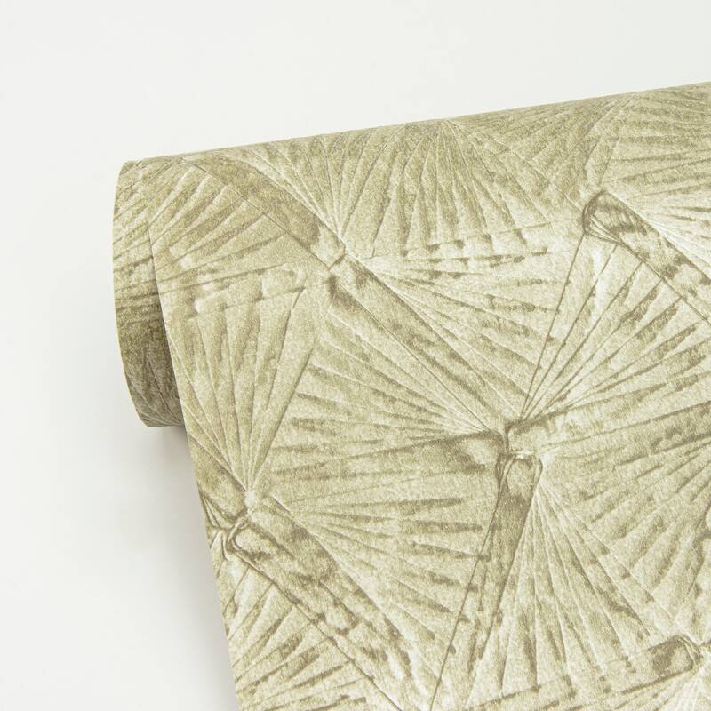 A-Street Prints Wright Gold Textured Triangle Wallpaper