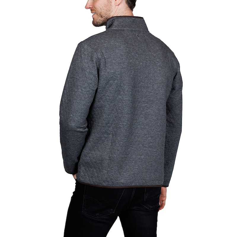 Tailorbyrd Men's Quilted Quarter Zip Pullover