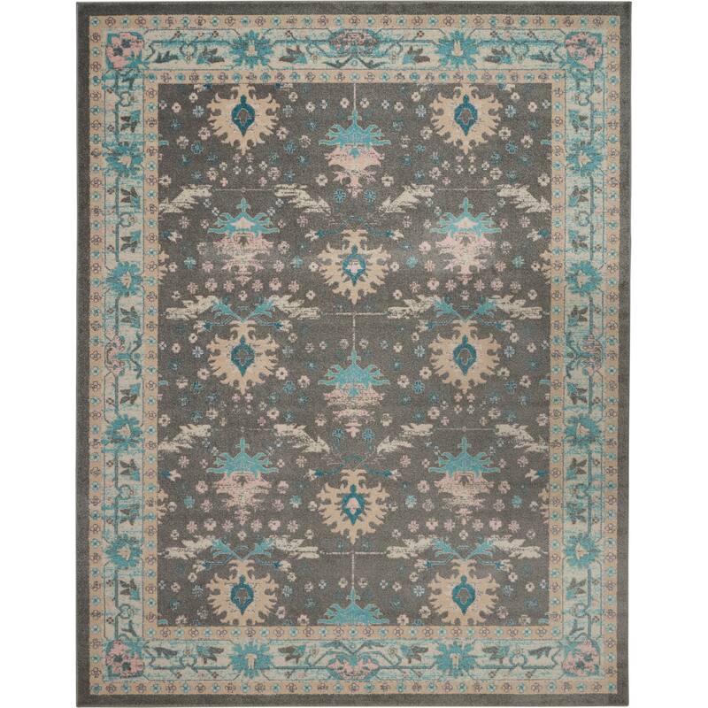 Nourison Tranquil Oriental Floral Medallion Area Rug
