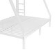 preview thumbnail 8 of 9, Metal Twin Over Full Bunk Bed for Teens and Adults Space-Saving No Box Spring White