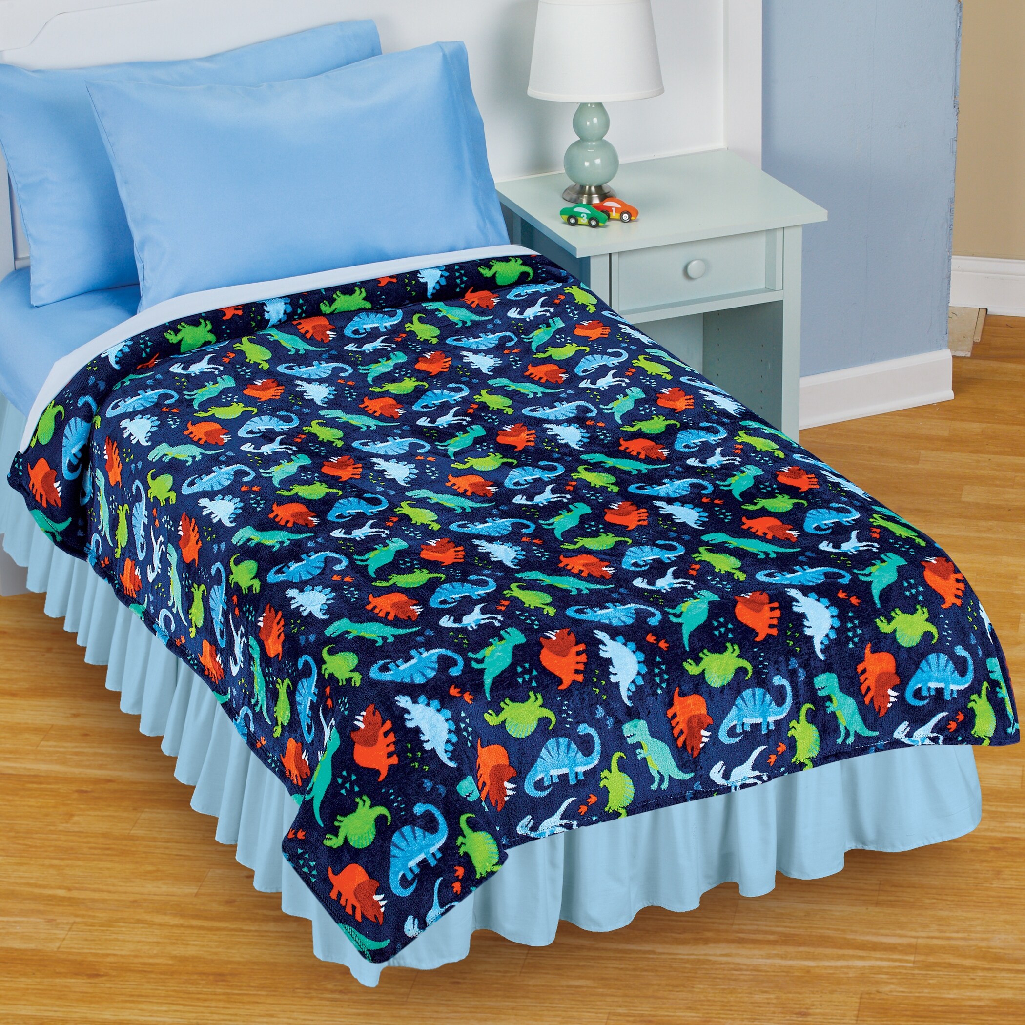 Dinosaur fleece sale bedding