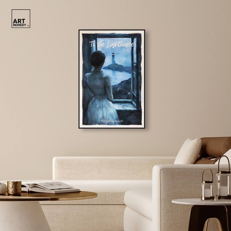 To the Lighthouse Canvas by Art Remedy