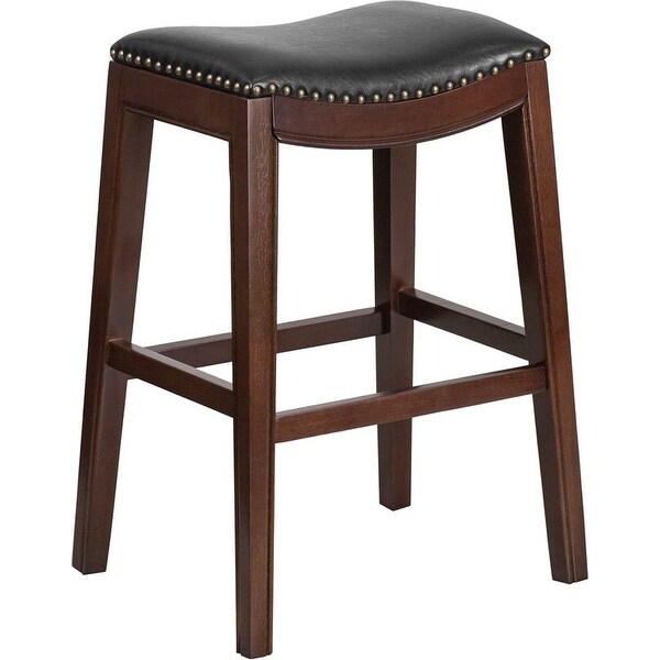 Shop Estella 30'' Backless Cappuccino Wood Bar Stool w ... (600 x 600 Pixel)