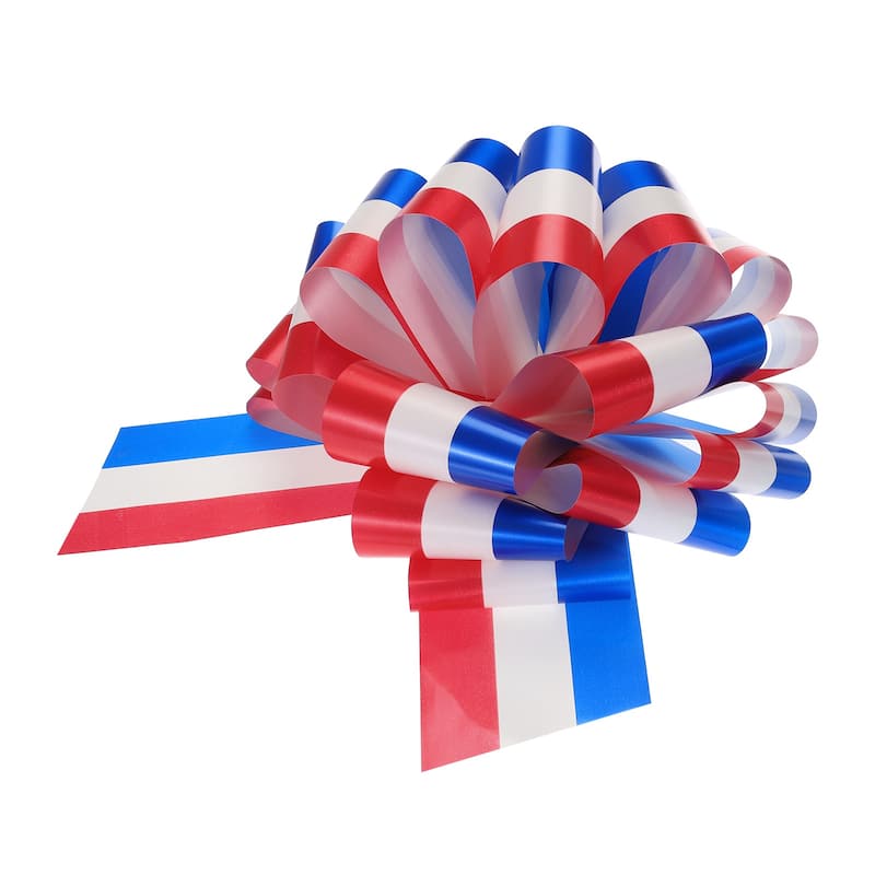 12 Inch Giant Large Pull Bow Big Metallic Car Bows Ribbon for Wedding - Multicolor