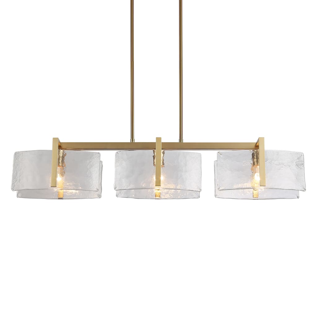 Golden Lighting Aenon 3-light Island Light in Brushed Champagne Brass