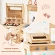 preview thumbnail 6 of 8, Gymax Wooden Barbecue Grill Playset w/ Play Food Grilling Tools &