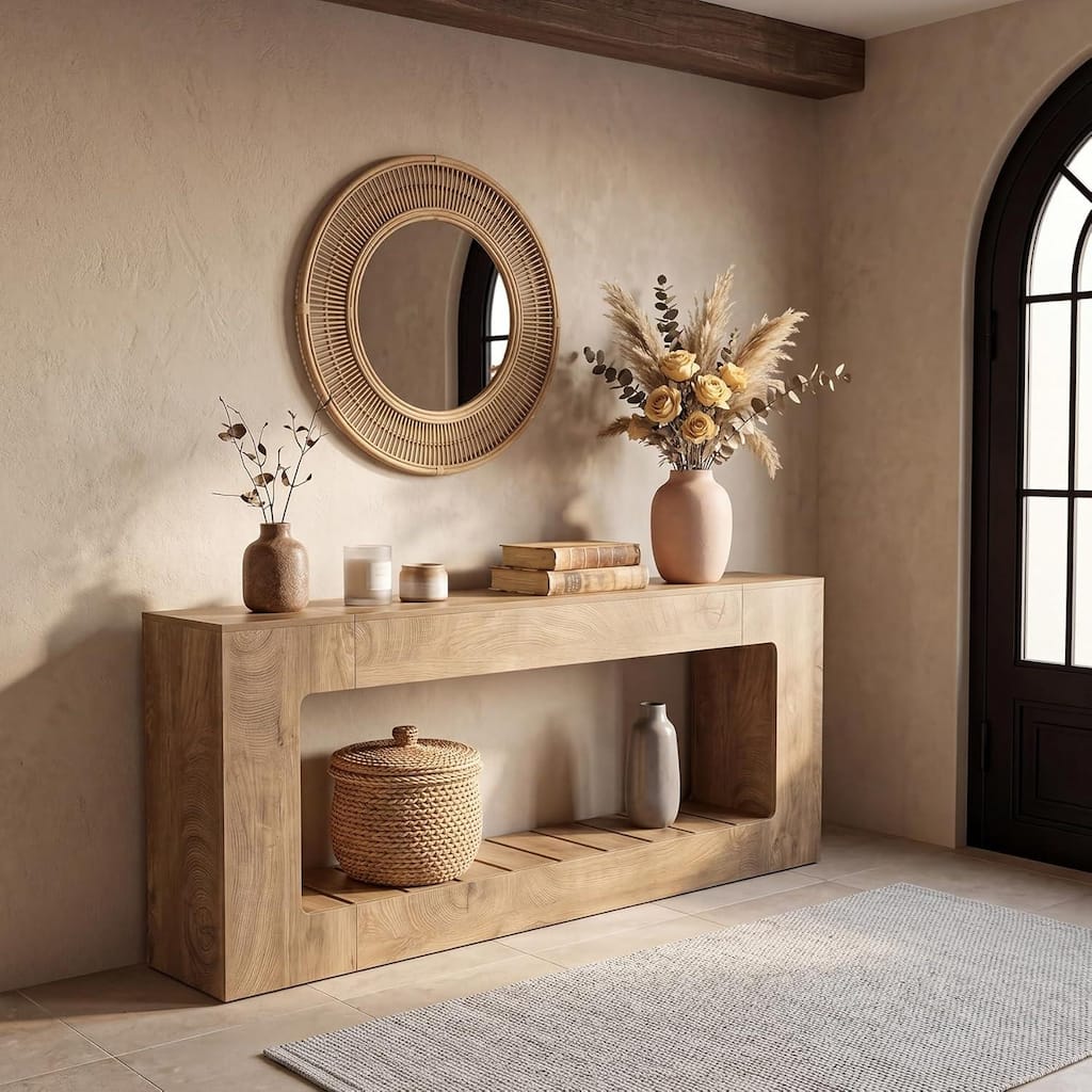 78.7-Inch Long Console Table, Farmhouse Table for Behind Sofa
