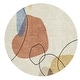 preview thumbnail 29 of 34, Round Area Rugs Oriental Floral Rugs Soft Indoor Rug