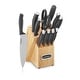 preview thumbnail 1 of 7, Cuisinart 12pc Black & Stainless Steel Cutlery Block Set- ColorPro Collection - N/A