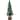 12" Green Glittered Tree with Brown Base Christmas Decoration