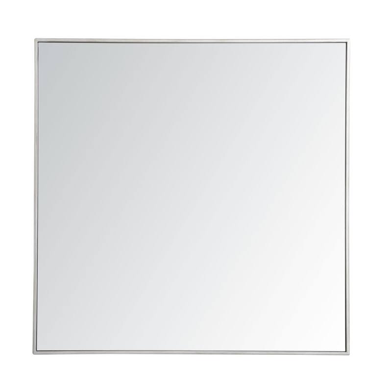 Elegant Lighting Eternity 36" x 36" Rectangular Beveled Metal Framed