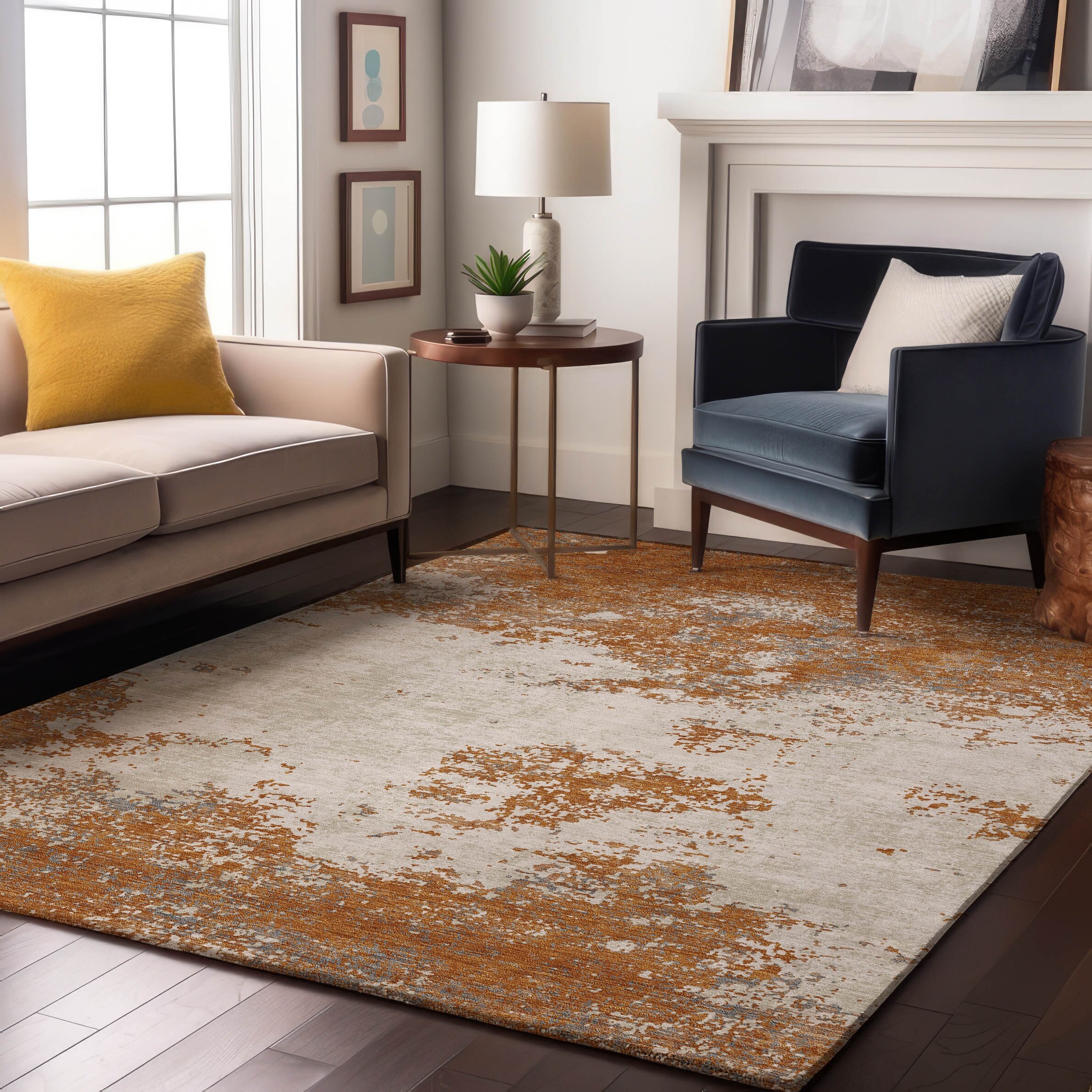 Premium Washable Super Soft Abstract Solid Mayfield Rug