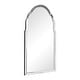 preview thumbnail 5 of 4, Curved Beveled Wall Arch Mirror - 40" - Silver