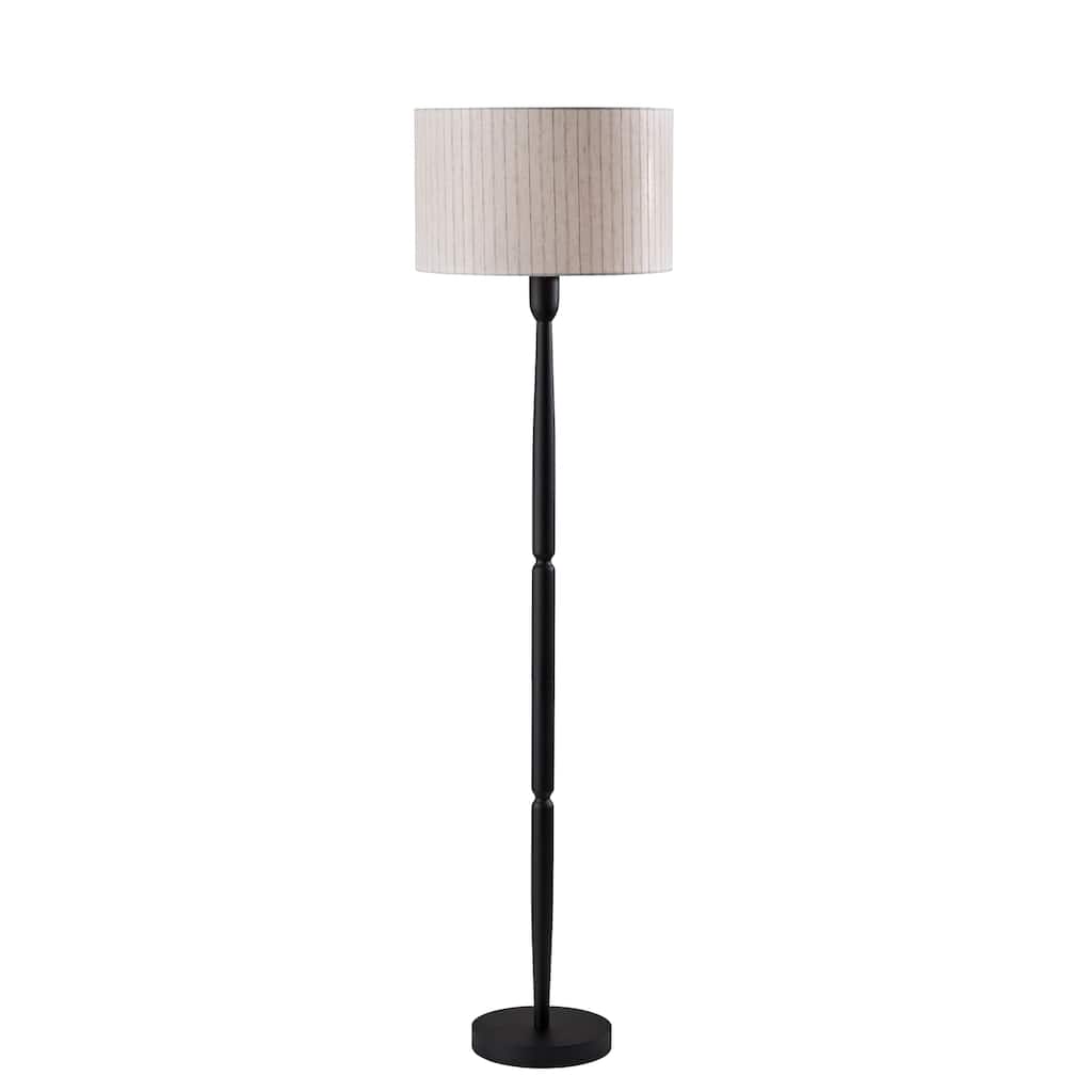 Nigel Floor Lamp - Black Wood