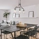 preview thumbnail 4 of 16, Modern Farmhouse 3-Light Linear Chandelier Seeded Glass Island Lights for Dining Room - L25"x W 5"x H 14"