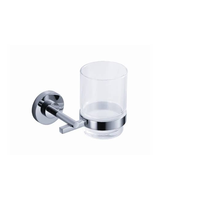 Fresca Alzato 4.25" Wide Wall Mounted Tumbler Holder - Chrome