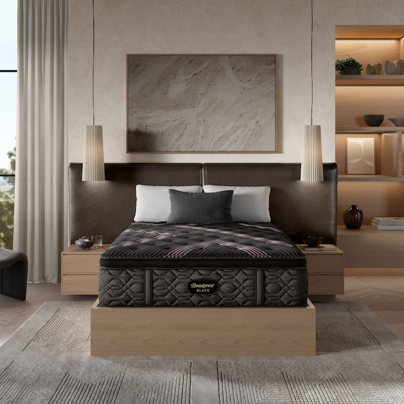Beautyrest Black Series Two 16.25" Plush Pillow Top Mattress Set