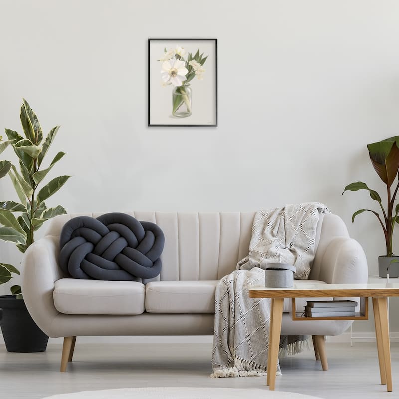 Stupell Spring Flower Bundle Vase Framed Giclee Art Design By House Fenway