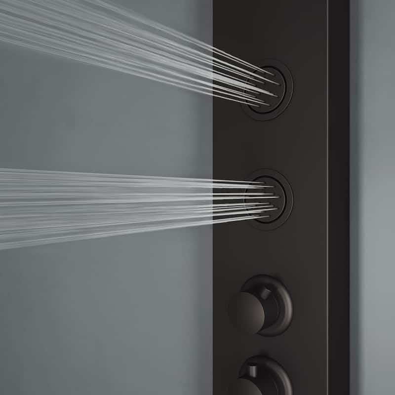VIGO Ellington 59" H x 6" W 4-Jet Shower Panel with Round Shower Head