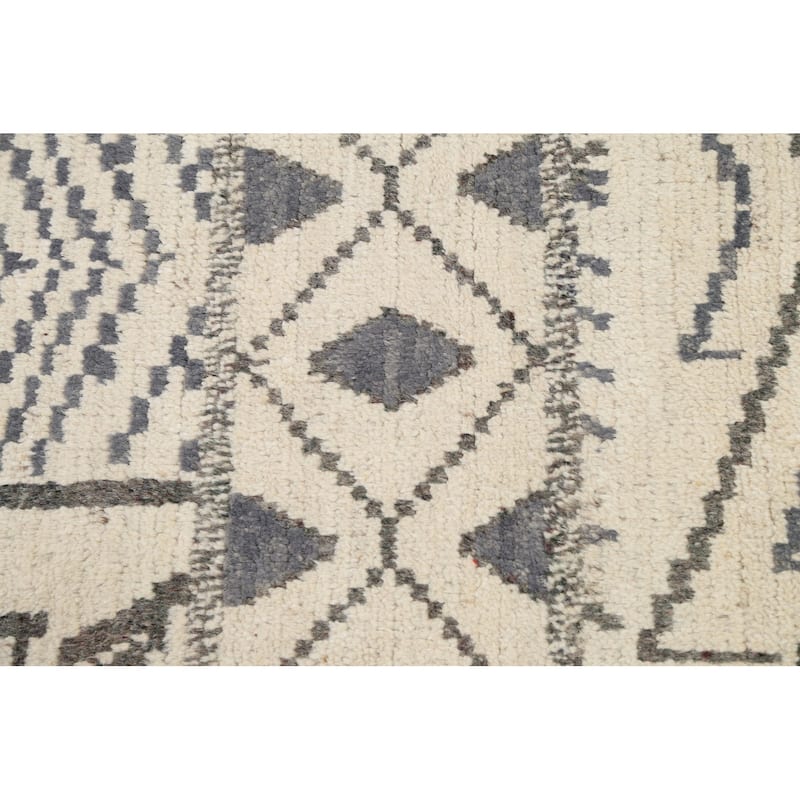 Vegetable Dye Tribal Oriental Moroccan Berber Area Rug Wool Handmade - 4'5" x 6'5"