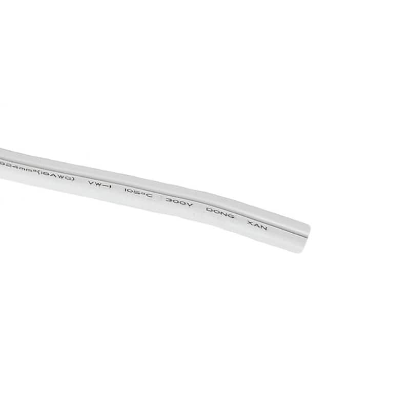 Novelty Lights 500 Foot Zip Cord Wire, White, 18 Gauge, SPT-1
