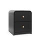 preview thumbnail 17 of 37, Storkcraft Next Santos 2-Drawer Nightstand Black/Natural