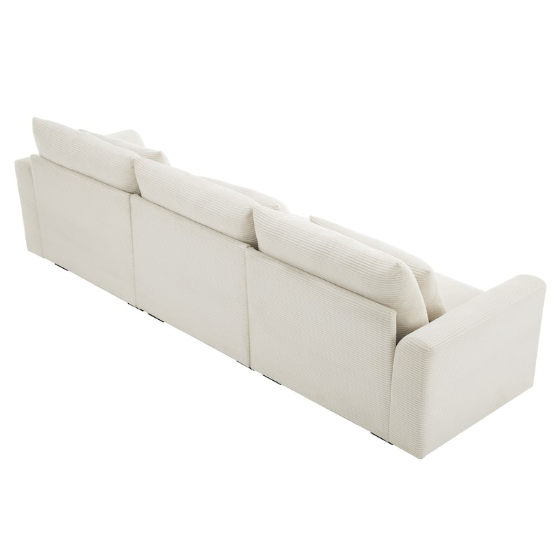 GDFStudio- Mark Corduroy Three-Seater Sofa