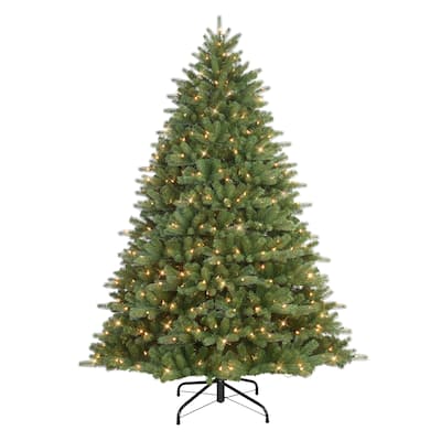 Puleo International 6.5 ft. Pre-Lit Douglas Fir Premier Artificial Christmas Tree