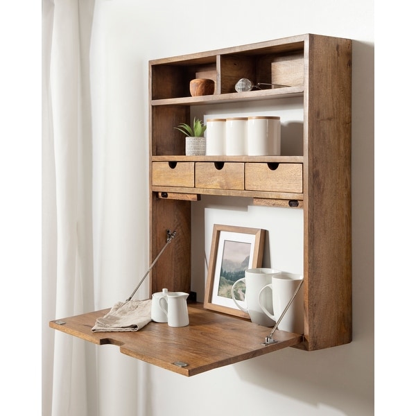 Kate and Laurel Georgie Wall Hanging Desk On Sale Bed Bath