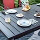 preview thumbnail 25 of 34, MAISON ARTS 9-Piece Outdoor Dining Set with 8 Textilene Chairs and Rectangle Dining Table