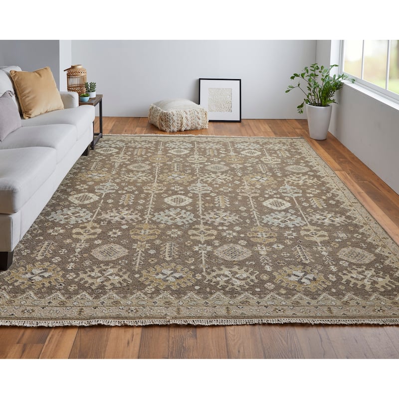 Grand Bazaar Aleska Hand Knotted Oriental Traditional Area Rug