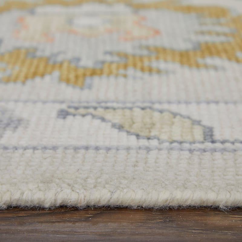 Grand Bazaar Larson Hand Knotted Floral & Botanical Transitional Area Rug