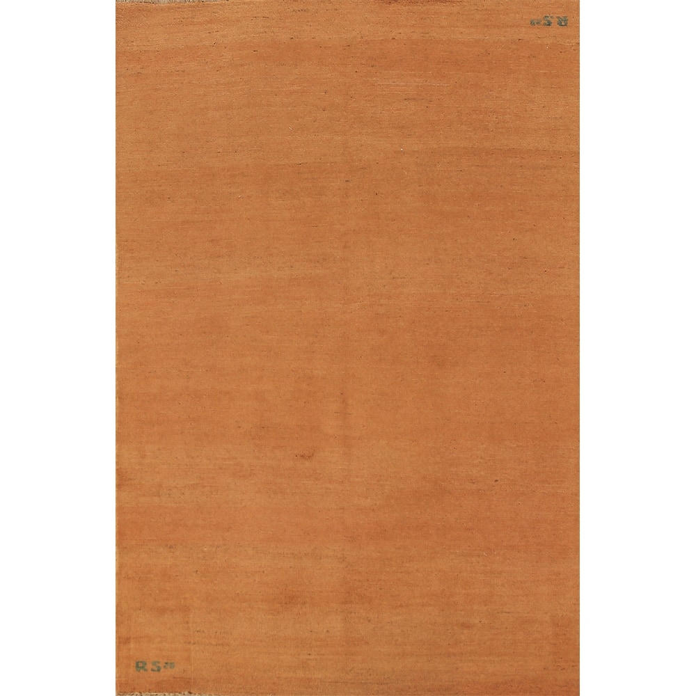 Gabbeh Modern Rug Hand-Knotted Contemporary Wool Carpet - 3'10" x 5'11"