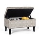 preview thumbnail 18 of 25, Adeco Storage Ottoman Bench Fabric Patterned Rectangular Toy Chests