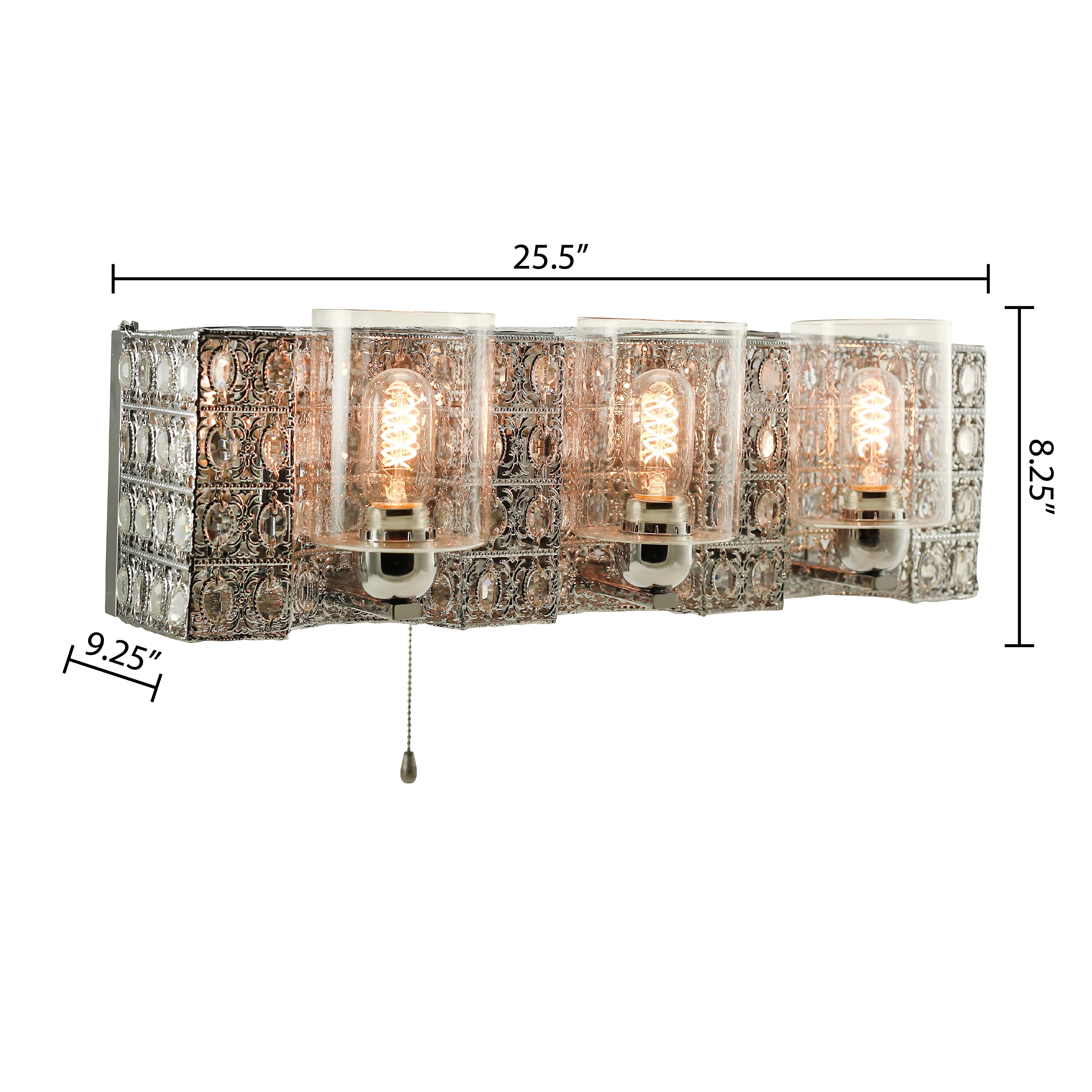 Shop Silver Orchid Schweizer 6 Light Polished Chrome Vanity Light Bath Bar Overstock 31661332