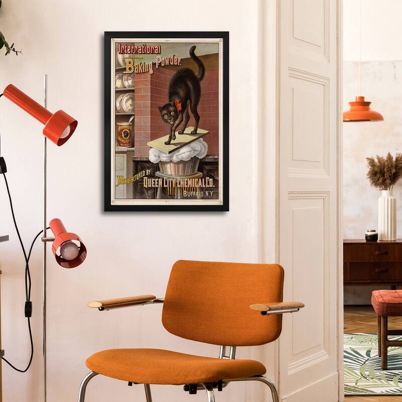 Catastrophe in the Kitchen, 1885 Premium Framed Poster by Print Collection