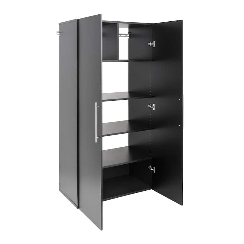 Prepac 36" HangUps Large Storage Cabinet Shelves and Doors