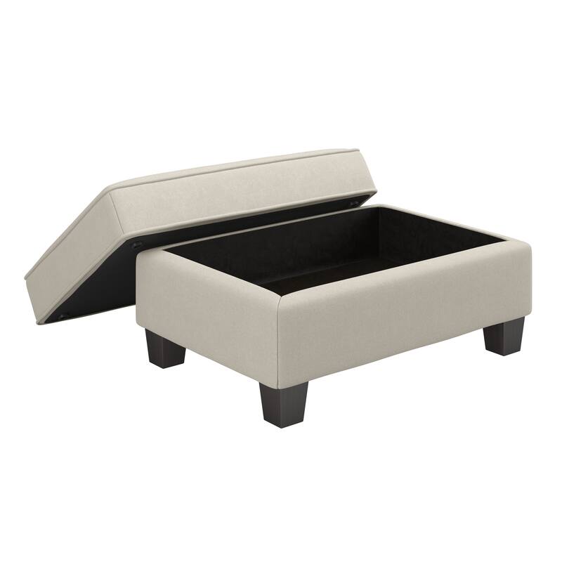 Bush Furniture Stockton Large Upholstered Storage Ottoman