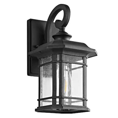 SAFAVIEH Lele Outdoor Wall Lantern - 7"x8.3"x12.5" - 7" W x 8.3" D x 12.5" H - 7Wx8Dx13H